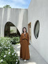 Summer Linen Stripes Shirts With Skirts and Belt